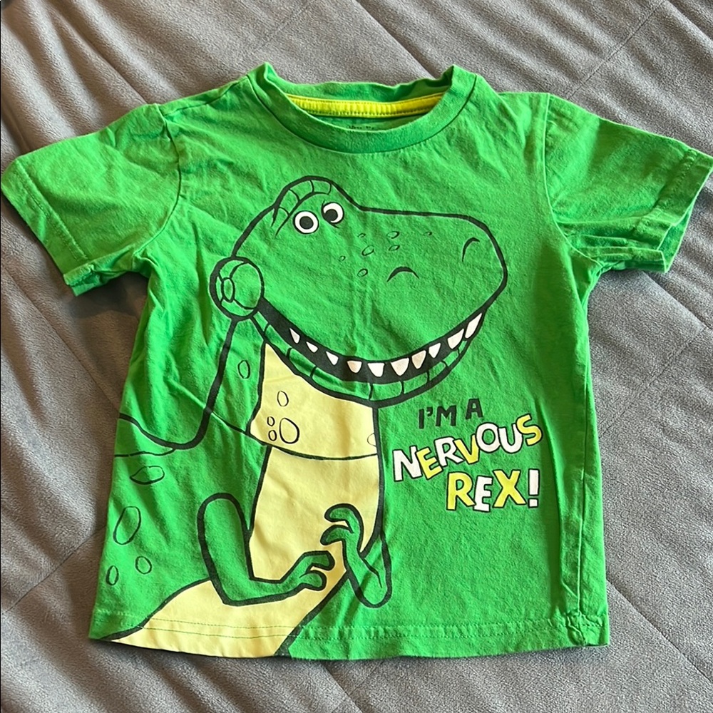 Disney T-Rex Neon Green Short Sleeve Tee